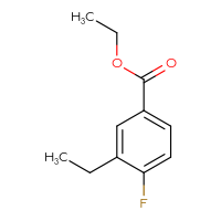 Chemical structure of ethyl 3-ethyl-4-fluorobenzoate - CSSB00009857847