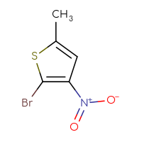 Chemical structure of 2-bromo-5-methyl-3-nitrothiophene - CSSB00010231118