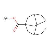 Chemical structure of methyl tricyclo[4.3.1.1³,⁸]undecane-1-carboxylate - CSSB06655620300