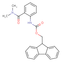 Chemical structure of (9H-fluoren-9-yl)methyl N-[2-(dimethylcarbamoyl)phenyl]carbamate - CSSB06381501937