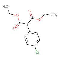 Chemical structure of 1,3-diethyl 2-(4-chlorophenyl)propanedioate - CSSB00003294305