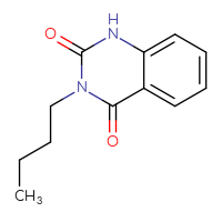 Chemical structure of 3-butyl-1,2,3,4-tetrahydroquinazoline-2,4-dione - CSSB00000007781