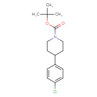 Chemical structure of tert-butyl 4-(4-chlorophenyl)piperidine-1-carboxylate - CSSB00010212371