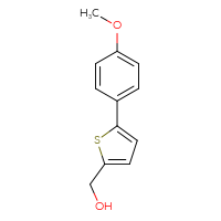 Chemical structure of [5-(4-methoxyphenyl)thiophen-2-yl]methanol - CSSB00010164106