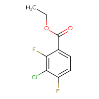 Chemical structure of ethyl 3-chloro-2,4-difluorobenzoate - CSSB00010230128