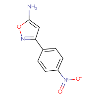 Chemical structure of 3-(4-nitrophenyl)-1,2-oxazol-5-amine - CSSB00000184339
