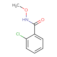 Chemical structure of 2-chloro-N-methoxybenzamide - CSSB00011196325