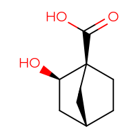 Chemical structure of (1S,2R,4S)-2-hydroxybicyclo[2.2.1]heptane-1-carboxylic acid - CSSB00015714983