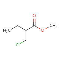 Chemical structure of methyl 2-(chloromethyl)butanoate - CSSB00000140105