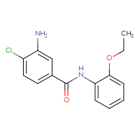 Chemical structure of 3-amino-4-chloro-N-(2-ethoxyphenyl)benzamide - CSSB00020587190