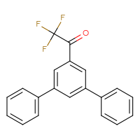 Chemical structure of 2,2,2-trifluoro-1-{5-phenyl-[1,1'-biphenyl]-3-yl}ethan-1-one - CSSB21103684738