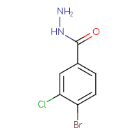 Chemical structure of 4-bromo-3-chlorobenzohydrazide - CSSB00011217245
