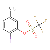 Chemical structure of 2-iodo-5-methylphenyl trifluoromethanesulfonate - CSSB20773137177