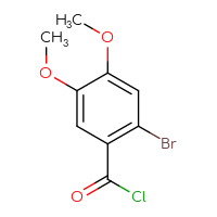 Chemical structure of 2-bromo-4,5-dimethoxybenzoyl chloride - CSSB00010254511