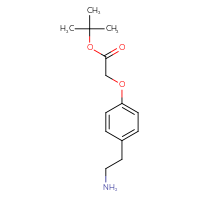 Chemical structure of tert-butyl 2-[4-(2-aminoethyl)phenoxy]acetate - CSSB00008316516