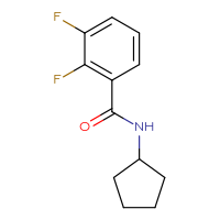 Chemical structure of N-cyclopentyl-2,3-difluorobenzamide - CSSB00005667798