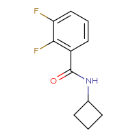 Chemical structure of N-cyclobutyl-2,3-difluorobenzamide - CSSB00011722242