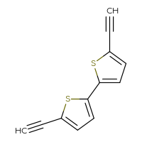 Chemical structure of 5,5'-diethynyl-2,2'-bithiophene - CSSB14823815501