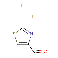 Chemical structure of 2-(trifluoromethyl)-1,3-thiazole-4-carbaldehyde - CSSB00012001727