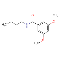 Chemical structure of N-butyl-3,5-dimethoxybenzamide - CSSB00046246638