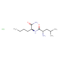 Chemical structure of (2S)-2-[(2S)-2-amino-4-methylpentanamido]hexanamide hydrochloride - CSSB00138414179
