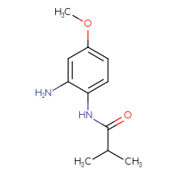 Chemical structure of N-(2-amino-4-methoxyphenyl)-2-methylpropanamide - CSSB00011193534