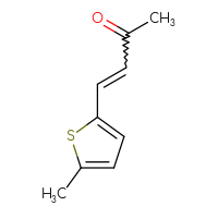 Chemical structure of 4-(5-methylthiophen-2-yl)but-3-en-2-one - CSSB00103042587