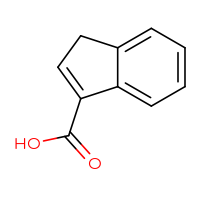 Chemical structure of 1H-indene-3-carboxylic acid - CSSB00000037392