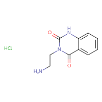 Chemical structure of 3-(2-aminoethyl)-1,2,3,4-tetrahydroquinazoline-2,4-dione hydrochloride - CSSB00159312423