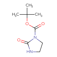 Chemical structure of tert-butyl 2-oxoimidazolidine-1-carboxylate - CSSB00009838772