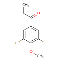 Chemical structure of 1-(3,5-difluoro-4-methoxyphenyl)propan-1-one - CSSB00000034179