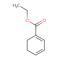 Chemical structure of ethyl cyclohexa-1,3-diene-1-carboxylate - CSSB00025773499