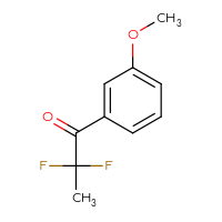 Chemical structure of 2,2-difluoro-1-(3-methoxyphenyl)propan-1-one - CSSB00016038596