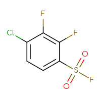 Chemical structure of 4-chloro-2,3-difluorobenzene-1-sulfonyl fluoride - CSSB00113519388
