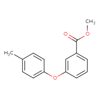 Chemical structure of methyl 3-(4-methylphenoxy)benzoate - CSSB00020636152