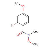 Chemical structure of 2-bromo-N,4-dimethoxy-N-methylbenzamide - CSSB01992571977