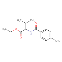 Chemical structure of ethyl 3-methyl-2-[(4-methylphenyl)formamido]butanoate - CSSB00103833574