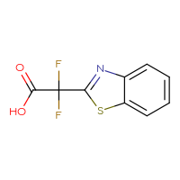 Chemical structure of 2-(1,3-benzothiazol-2-yl)-2,2-difluoroacetic acid - CSSB00000697006