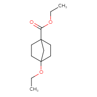 Chemical structure of ethyl 4-ethoxybicyclo[2.2.1]heptane-1-carboxylate - CSSB06655646813
