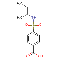 Chemical structure of 4-[(butan-2-yl)sulfamoyl]benzoic acid - CSSB00000259276