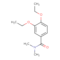 Chemical structure of 3,4-diethoxy-N,N-dimethylbenzamide - CSSB00000484031