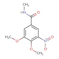 Chemical structure of 3,4-dimethoxy-N-methyl-5-nitrobenzamide - CSSB21043422303