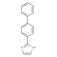 Chemical structure of 2-{[1,1'-biphenyl]-4-yl}-1H-imidazole - CSSB00025702822