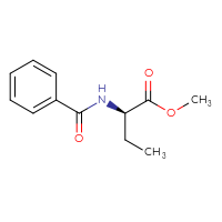Chemical structure of methyl (2R)-2-(phenylformamido)butanoate - CSSB02326803031