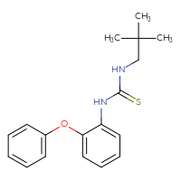 Chemical structure of 3-(2,2-dimethylpropyl)-1-(2-phenoxyphenyl)thiourea - CSSB02103112441