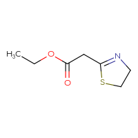 Chemical structure of ethyl 2-(4,5-dihydro-1,3-thiazol-2-yl)acetate - CSSB00000722015