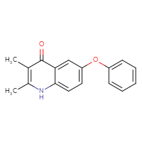 Chemical structure of 2,3-dimethyl-6-phenoxy-1,4-dihydroquinolin-4-one - CSSB00000692542