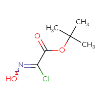 Chemical structure of tert-butyl 2-chloro-2-(hydroxyimino)acetate - CSSB00041392746