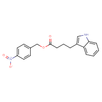 Chemical structure of (4-nitrophenyl)methyl 4-(1H-indol-3-yl)butanoate - CSSB00025739124