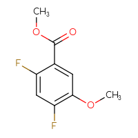 Chemical structure of methyl 2,4-difluoro-5-methoxybenzoate - CSSB00016151951